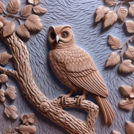 hand-drawn-owl-wood